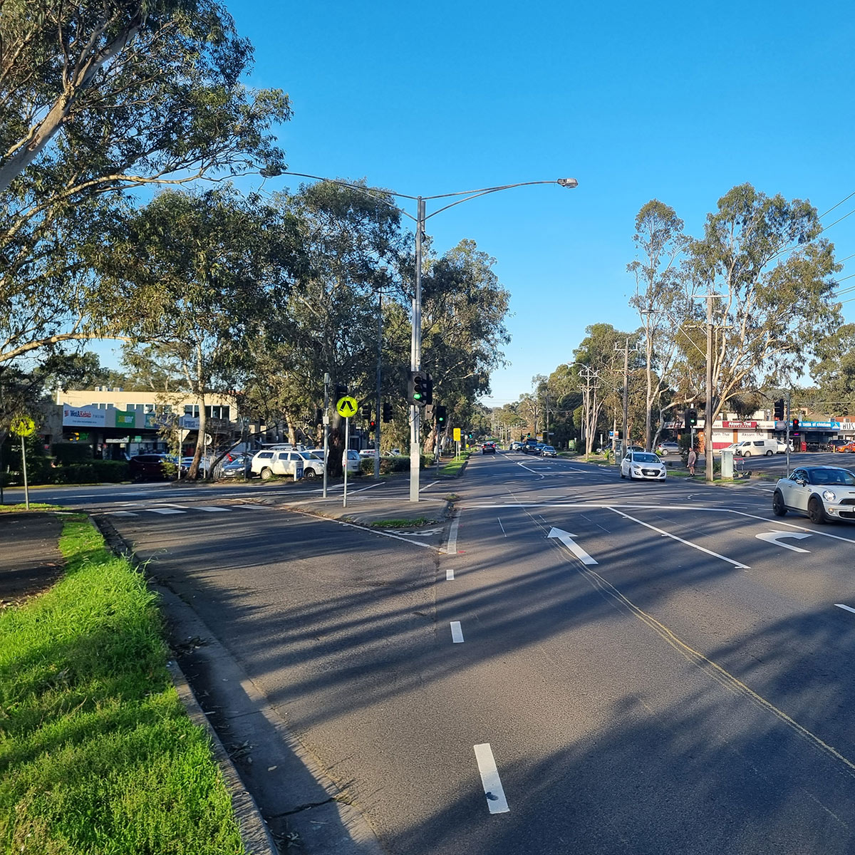 Description: Photo of a vacant residential block with temporary fence erected at the footpath. AS Planning are Town Planners in Victoria.