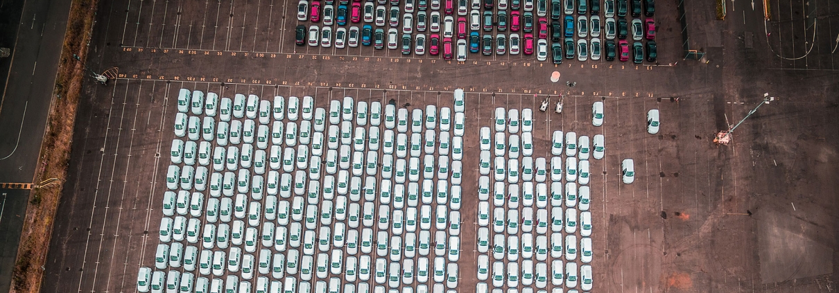 import yard in Melbourne. Destined for car sales yards and showrooms where they can be sold.