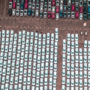 import yard in Melbourne. Destined for car sales yards and showrooms where they can be sold.