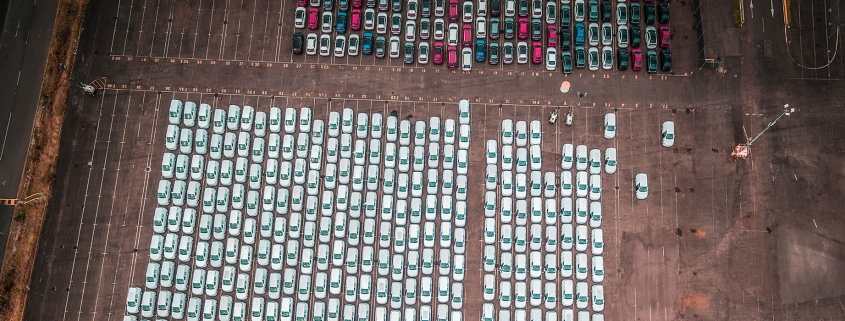 import yard in Melbourne. Destined for car sales yards and showrooms where they can be sold.